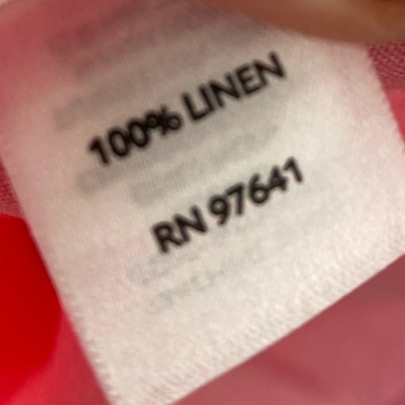 J.Jill 100% linen salmon color button down top blouse Mp - Picture 8 of 15